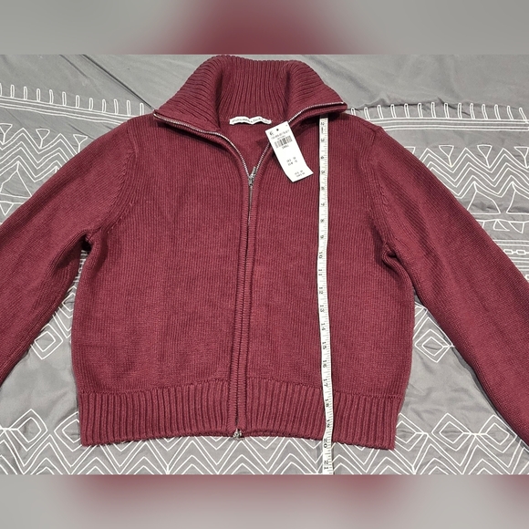 Abercrombie Full Zip Sweater Cardigan Size Small - Picture 4 of 7